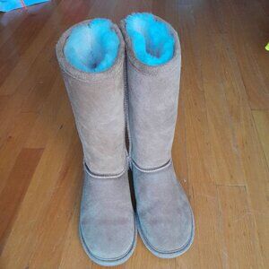 BearPaw Sheepskin/Wool Emma Tall Boots Woman's size 5